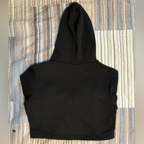 Cropped zip-up sweatshirt - Picture 2 of 5
